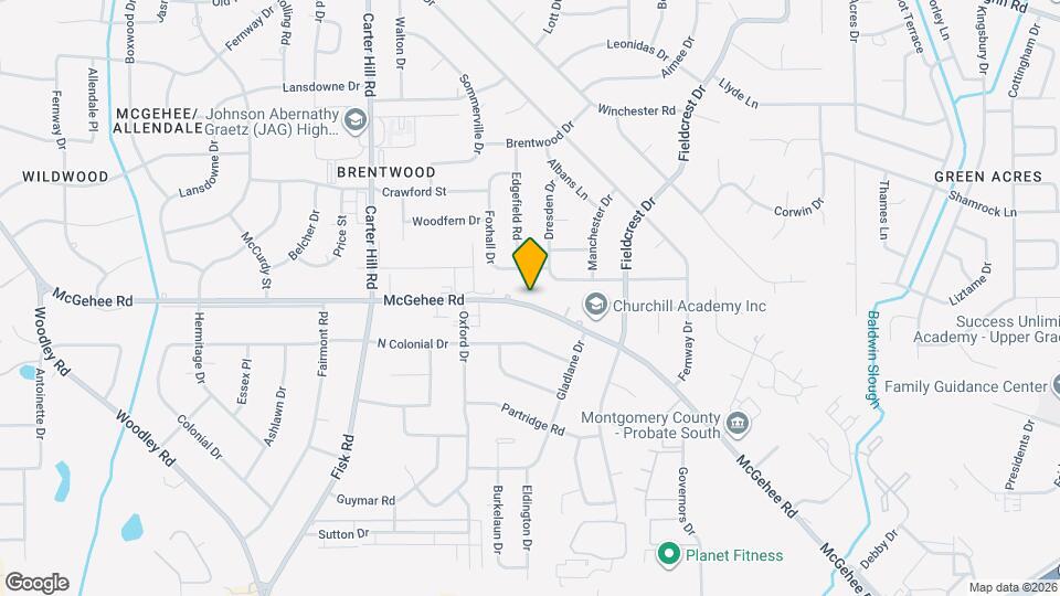 3219 McGehee Rd Map and Location Details