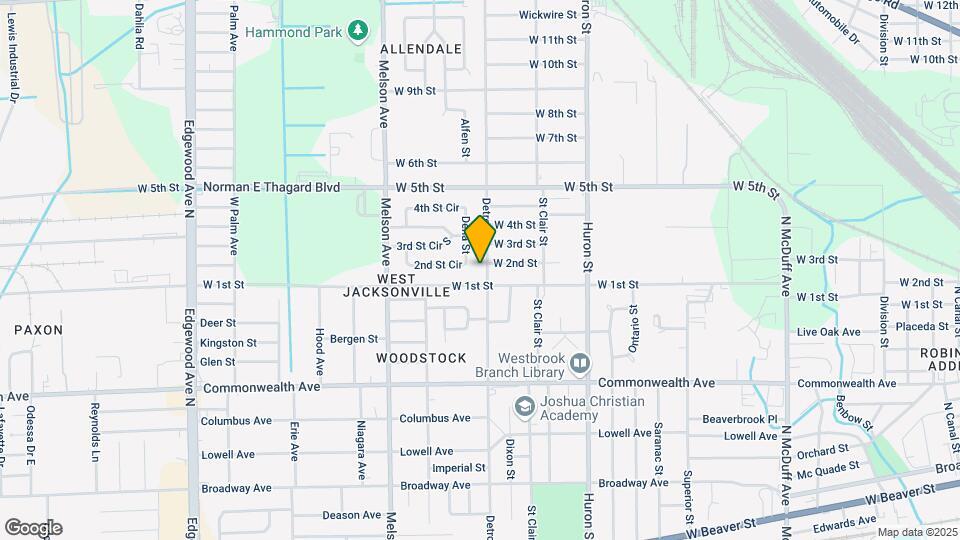 1120 Detroit St Map and Location Details