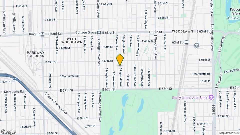 6526 S Ingleside Ave Map and Location Details