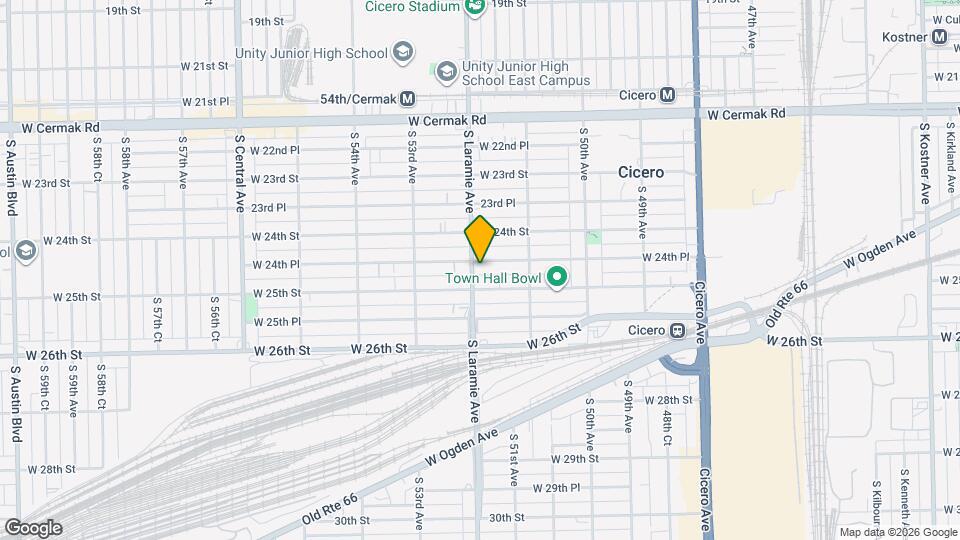 5143 W 24th Pl Map and Location Details