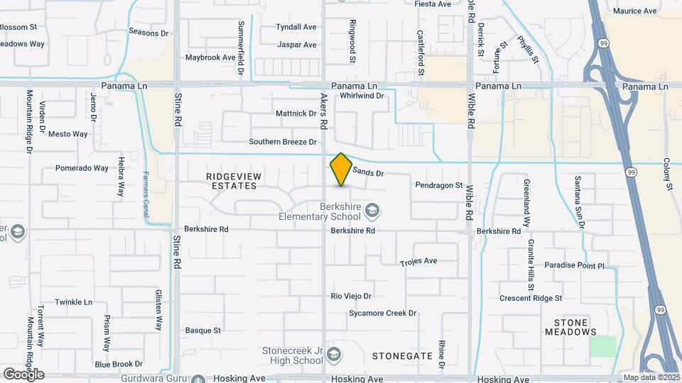 Charming 4-Bedroom Rental in Bakersfield, CA Map and Location Details
