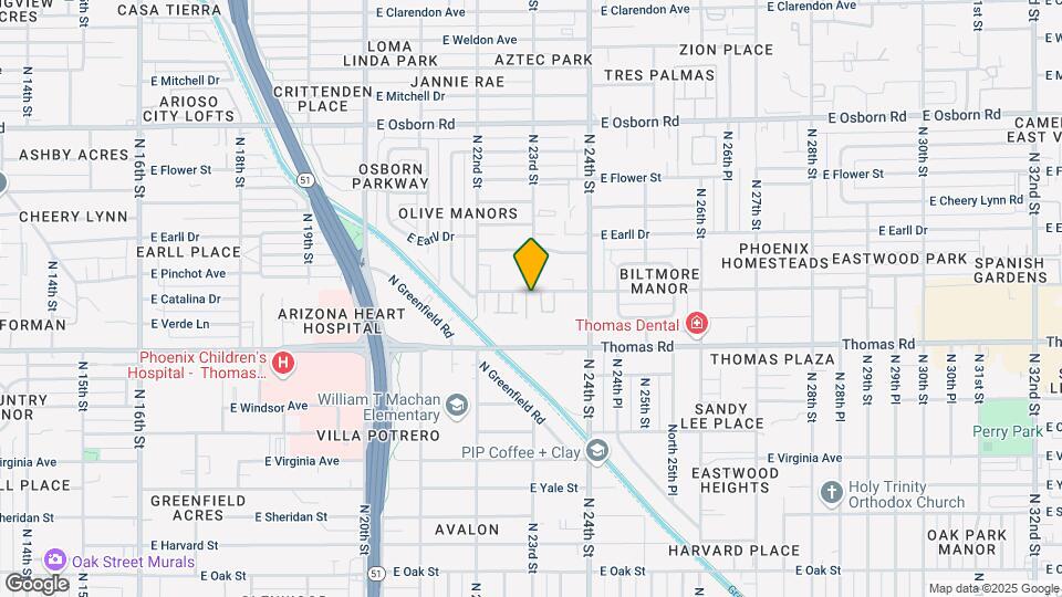 2241 E Pinchot Ave Map and Location Details