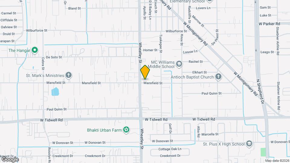 1066 Mansfield St Map and Location Details