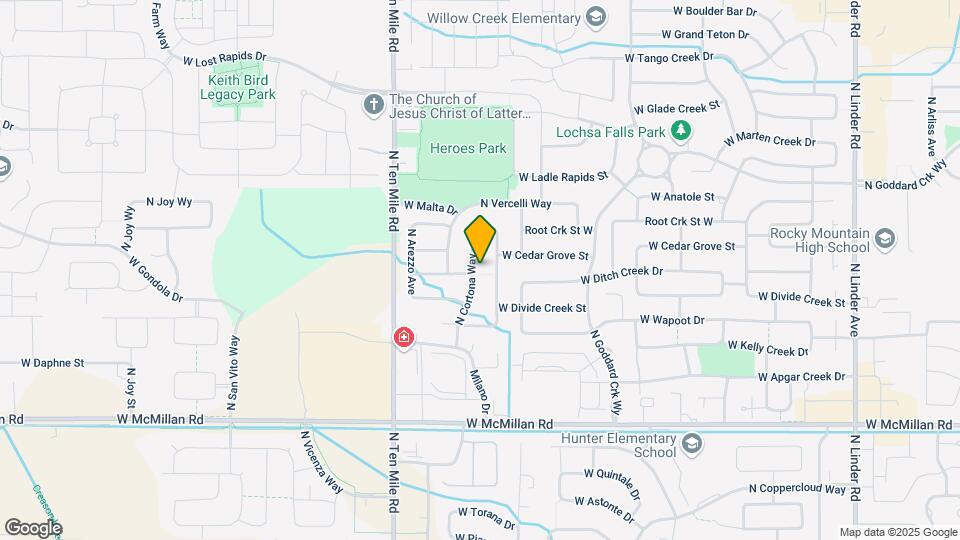 5308 N Cortona Way Map and Location Details