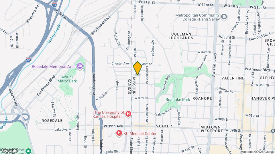 3544 Bell St Map and Location Details