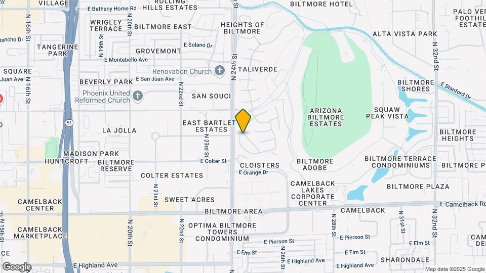 5336 N 25th St Mapa y Detalles de la Ubicación