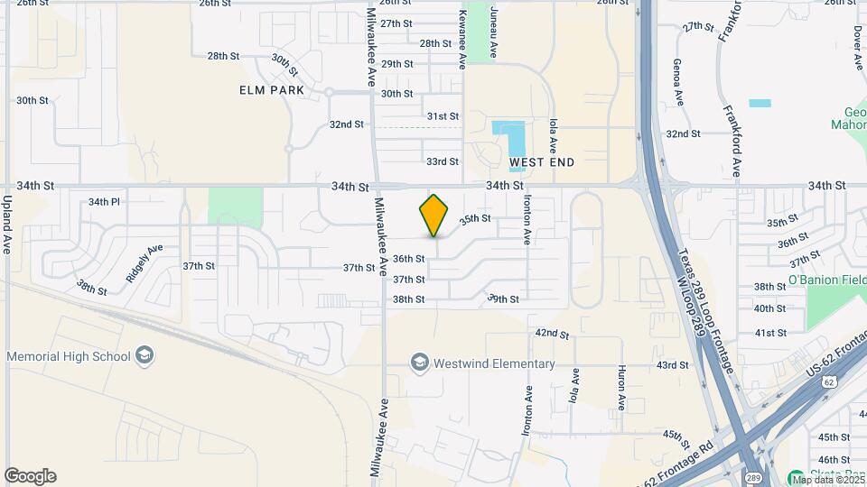 6401 35th St Map and Location Details