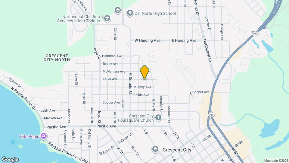 633 Calaveras St Map and Location Details
