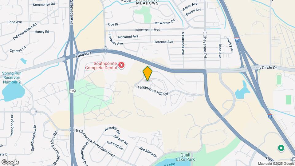 814 Tenderfoot Hill Rd Map and Location Details