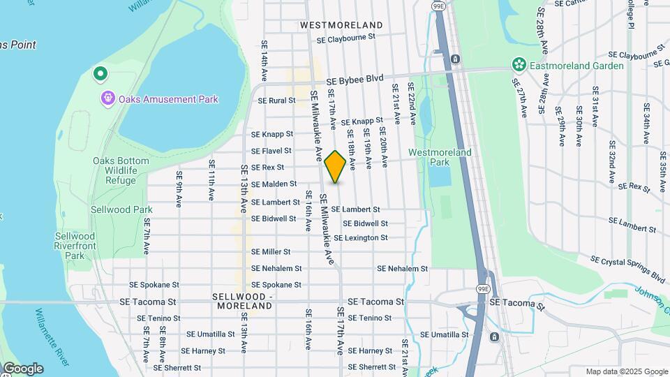 7703 SE 17th Ave Map and Location Details
