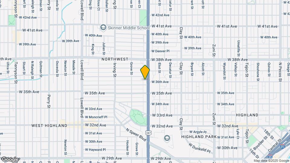 3615 Federal Blvd Map and Location Details