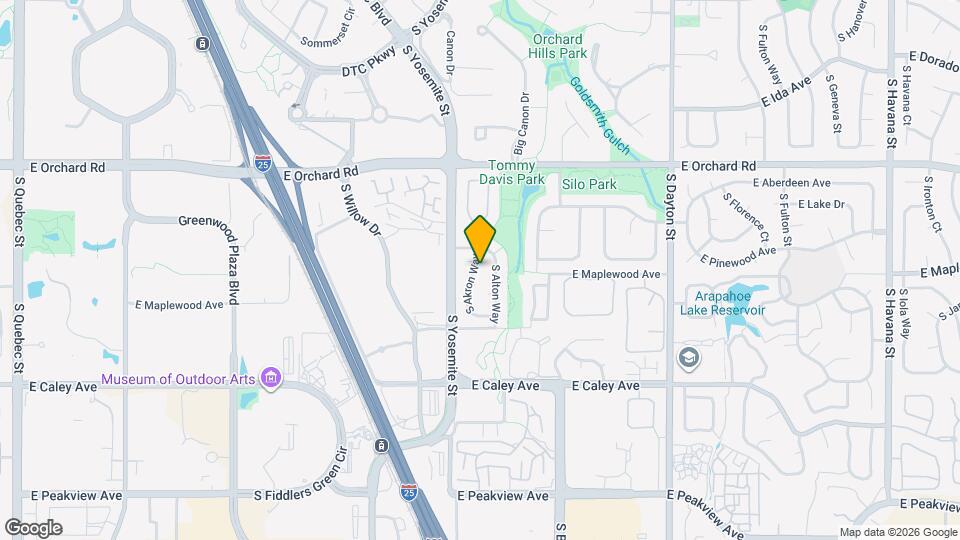 6084 S Akron Way, Unit 6084 S Akron Way Mapa y Detalles de la Ubicación