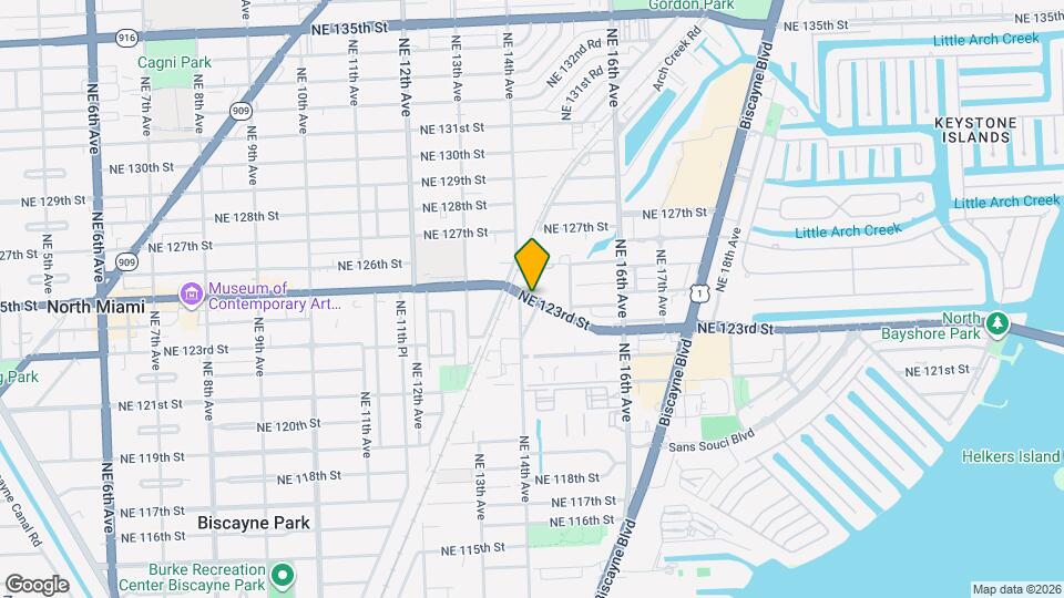 1475 NE 125th St Mapa y Detalles de la Ubicación