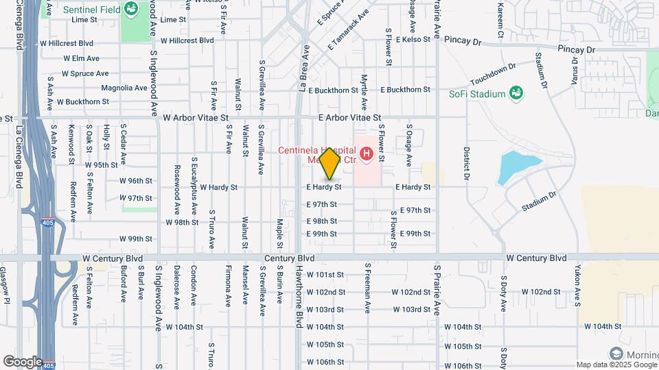 401 E Hardy St Map and Location Details