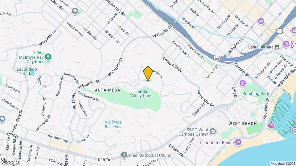 850 Highland Dr Map and Location Details