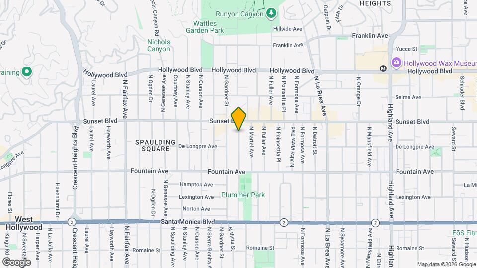 1447 N Vista St Map and Location Details