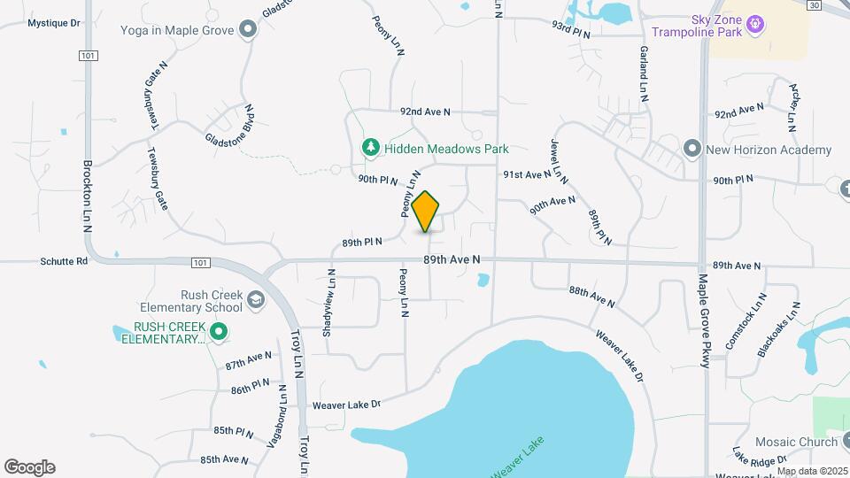 8919 Olive Ln N Map and Location Details