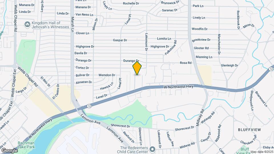 9450 Thornberry Ln Map and Location Details