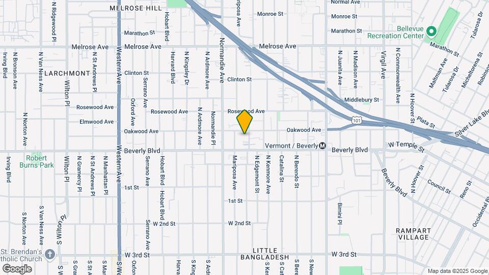329 N Alexandria Ave Map and Location Details