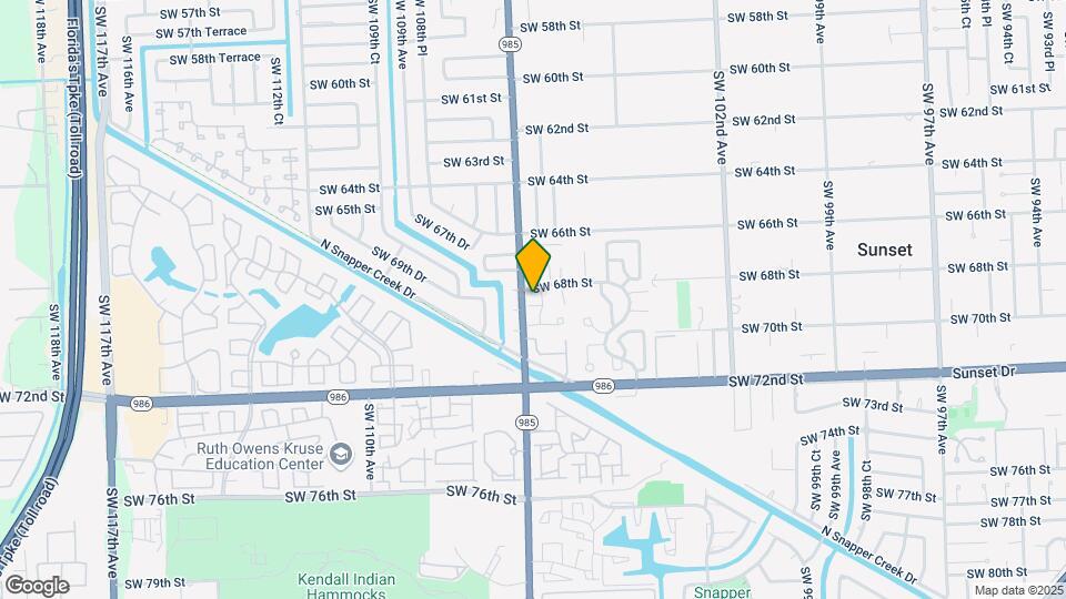 10629 SW 68th Terrace Map and Location Details