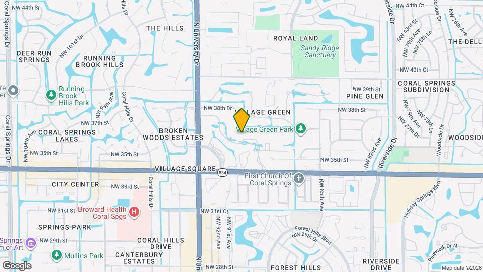 8956 NW 38th Dr Map and Location Details