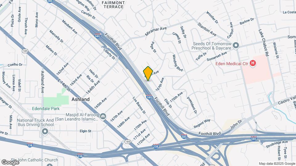 16660 Foothill Blvd Map and Location Details