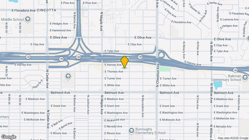 4683 E Thomas Ave Mapa y Detalles de la Ubicación