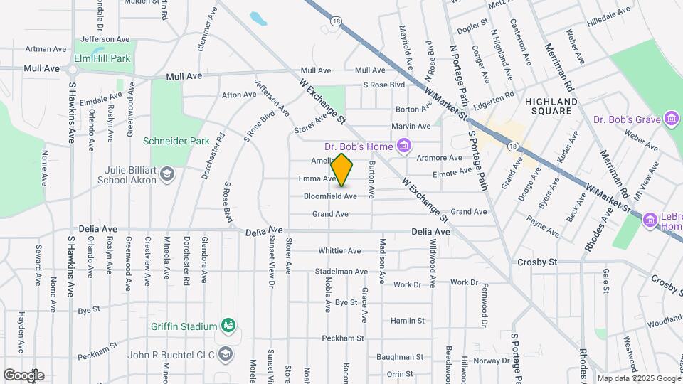 1029 Bloomfield Ave Map and Location Details