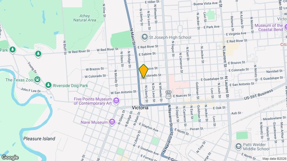 1503 N Liberty St Map and Location Details