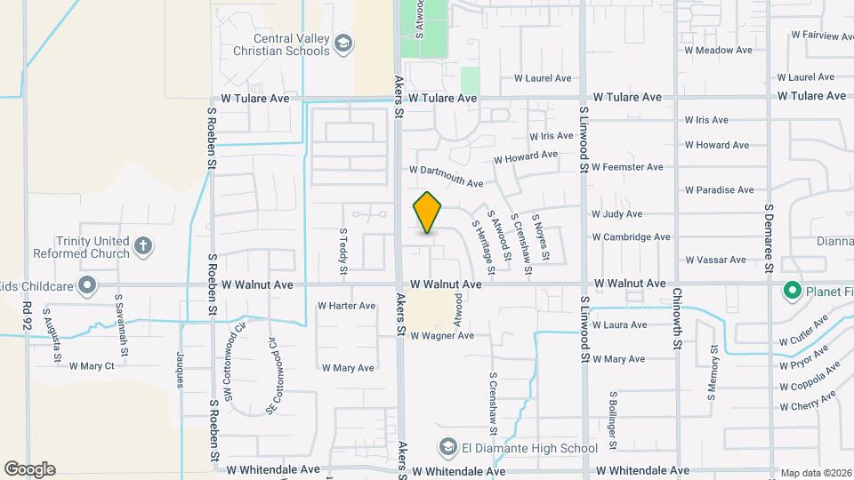 5136 W Cambridge Ave Map and Location Details