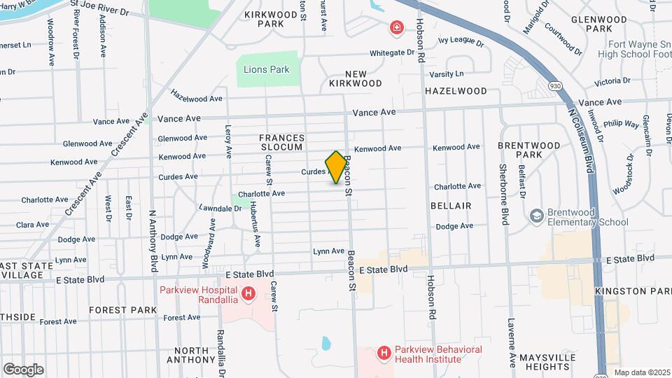 2715 Charlotte Ave Map and Location Details