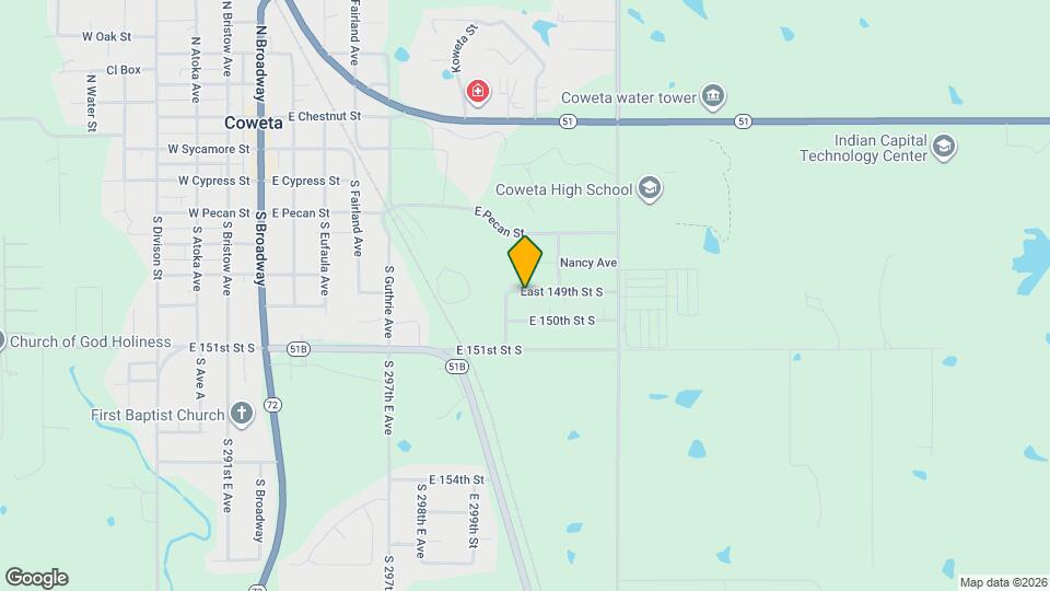 30166 East 149th St S Map and Location Details