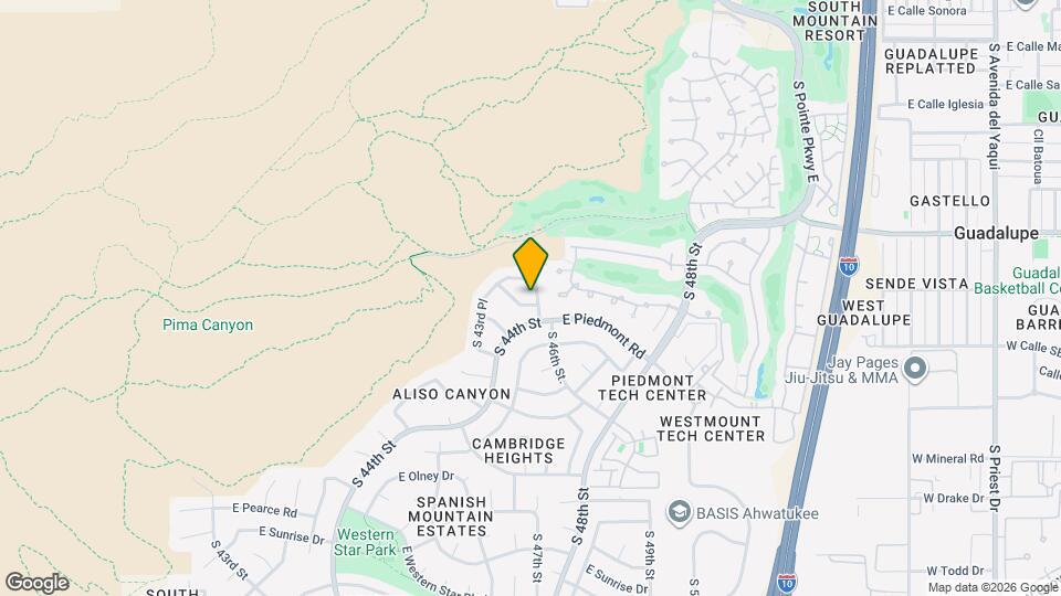 4508 E Monte Way Map and Location Details