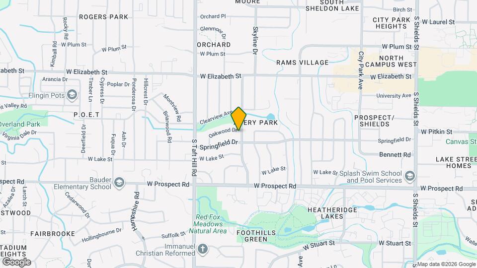 1903 Oakwood Dr Map and Location Details