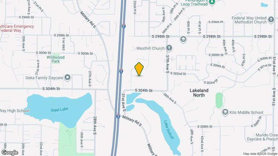 3229 S 302nd Pl Map and Location Details