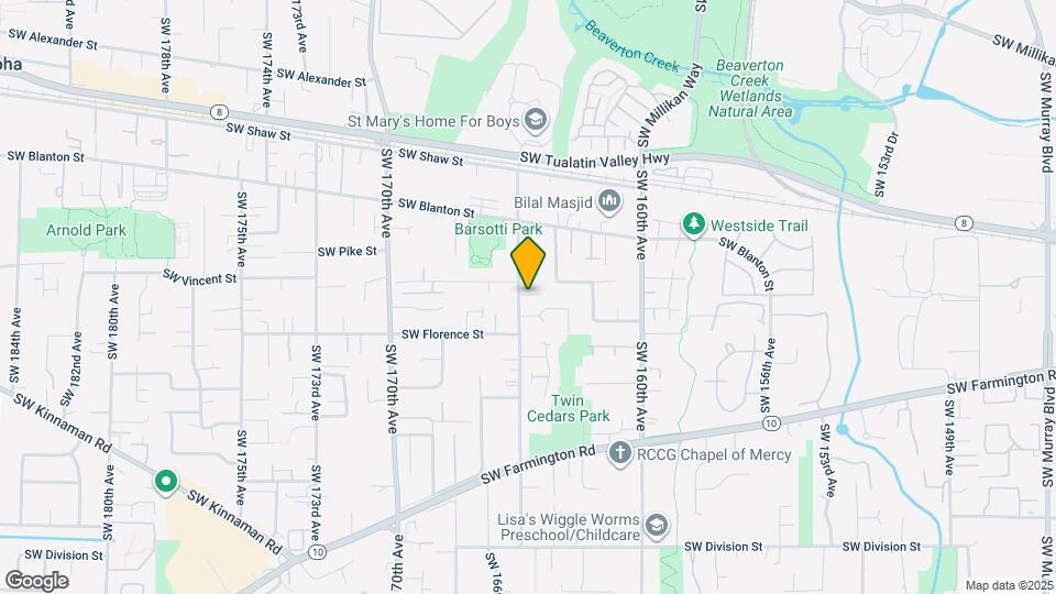 4430 SW 165th Ave Map and Location Details