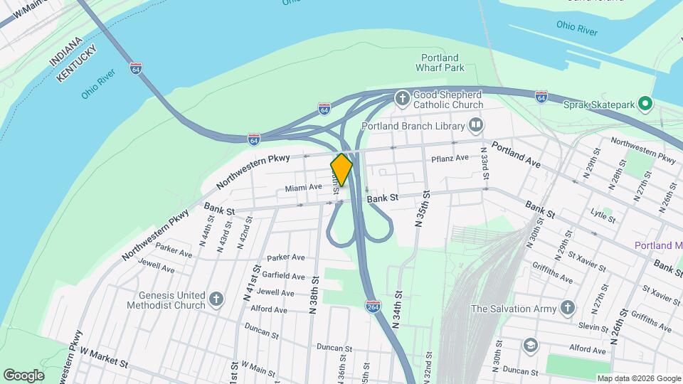 505 N 38th St Map and Location Details