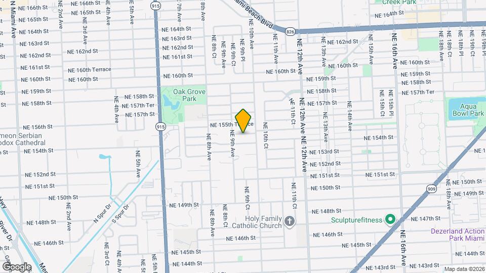 940 NE 155th St Mapa y Detalles de la Ubicación