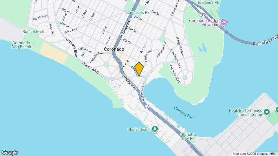 1526 Ynez Pl Map and Location Details