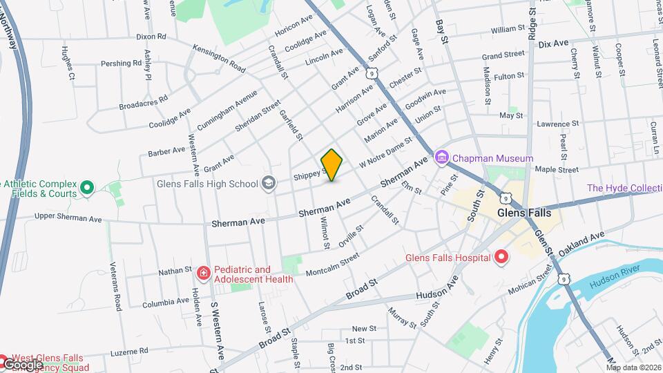 68 W Notre Dame St Map and Location Details