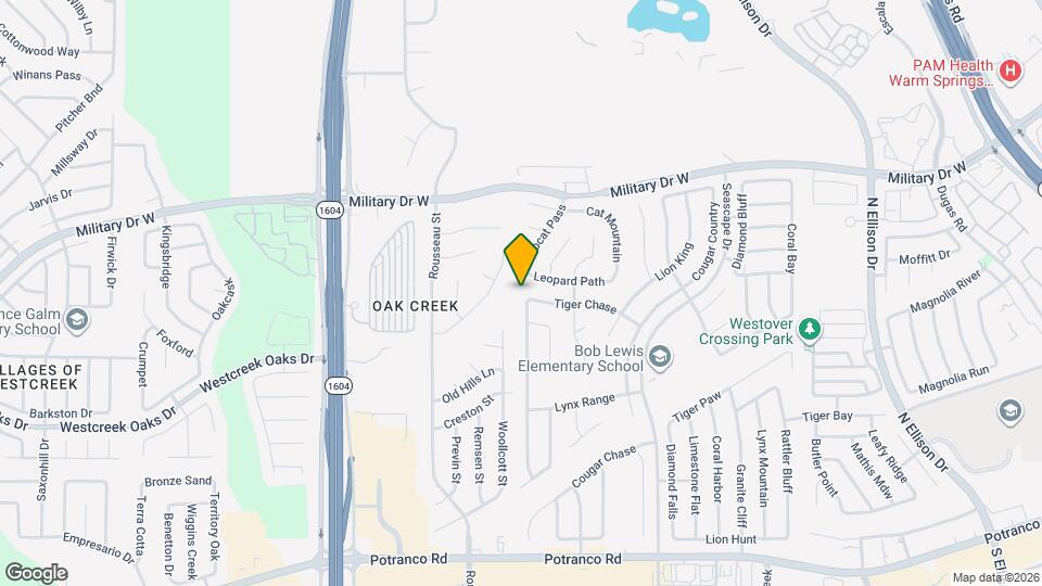 1131 Bobcat Creek Mapa y Detalles de la Ubicación