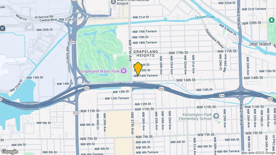 3660 NW 14th Ter-Unit -1 Map and Location Details