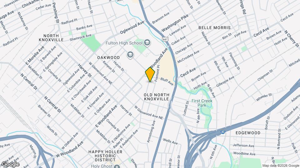 1624 Folsom Ave Map and Location Details