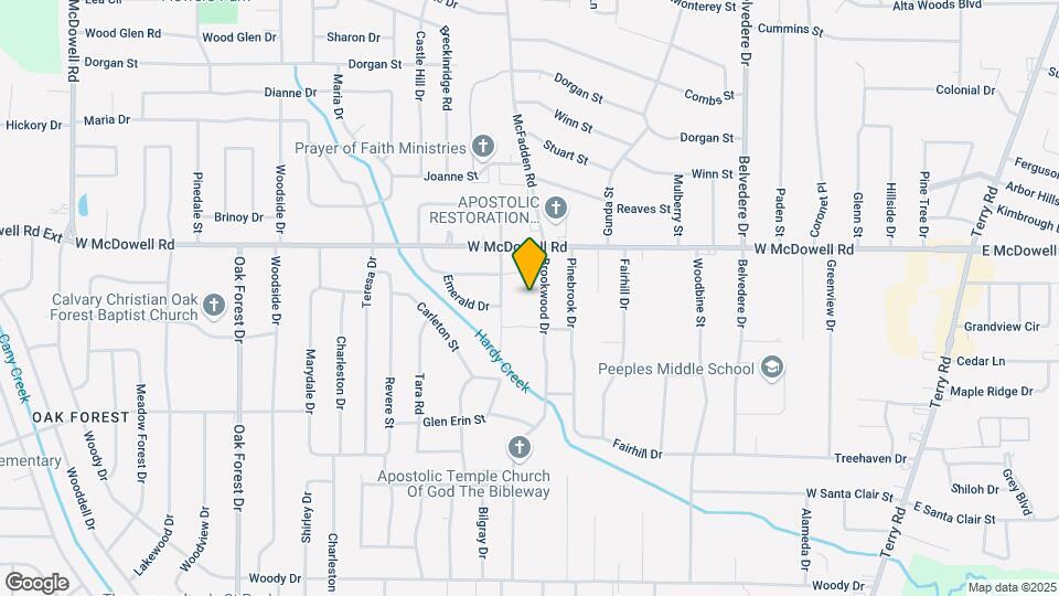 2649 Brookwood Dr Map and Location Details