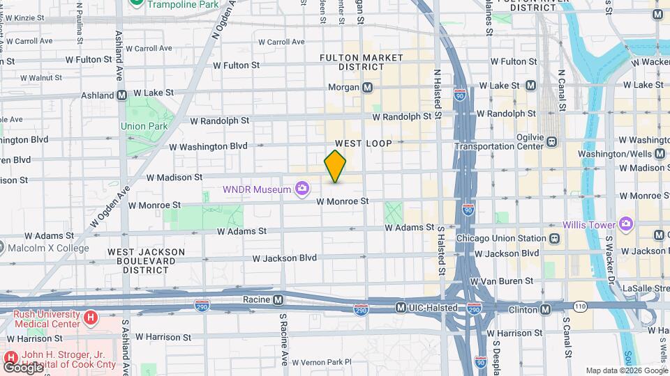 1040 W Monroe St Map and Location Details