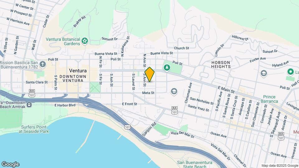 1140-1146 E Santa Clara St Map and Location Details