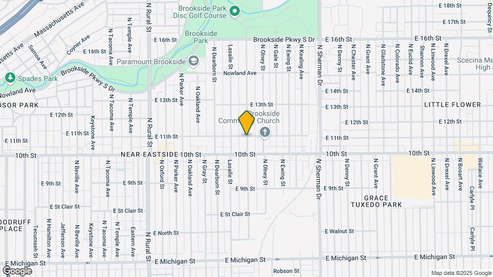 1038 N Tuxedo St Map and Location Details