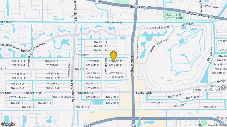 8407 NW 26th St Map and Location Details