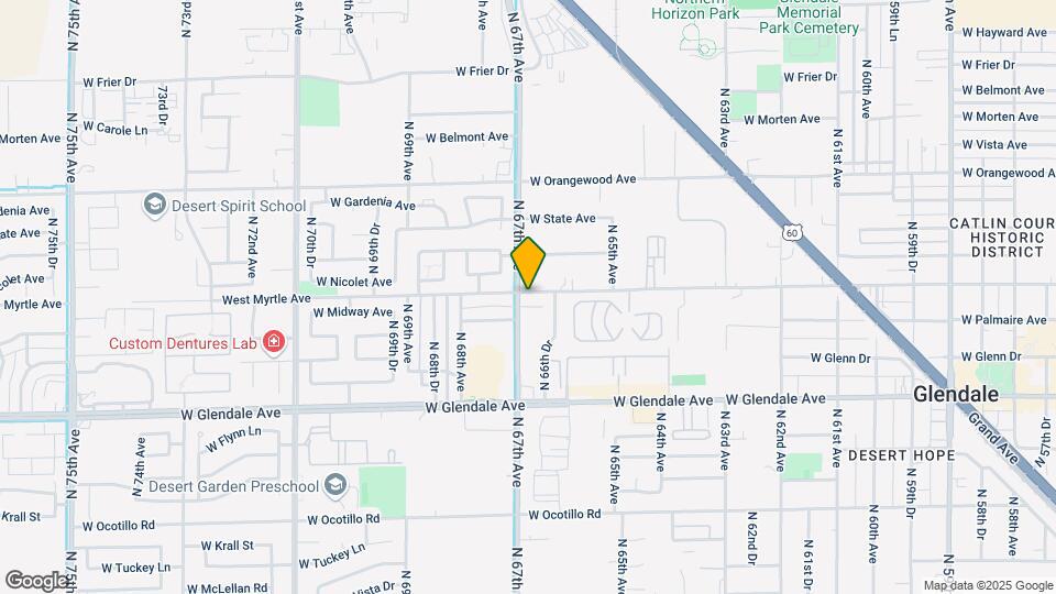 6645 West Myrtle Ave Map and Location Details