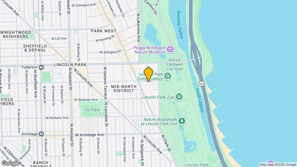 333 W Belden Ave Map and Location Details